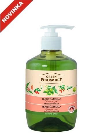 Green Pharmacy tekuté mýdlo - vyživuje pokožku 460 ml - Olivy a goji