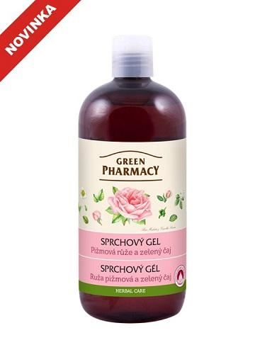Green Pharmacy Sprchový gel Pižmová růže a zelený čaj 500 ml