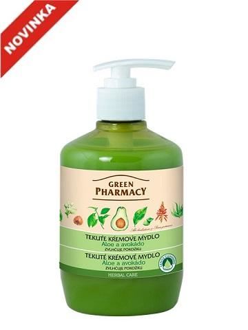 Green Pharmacy tekuté krémové mýdlo - zvlhčuje pokožky 460 ml Aloe vera a avokádo